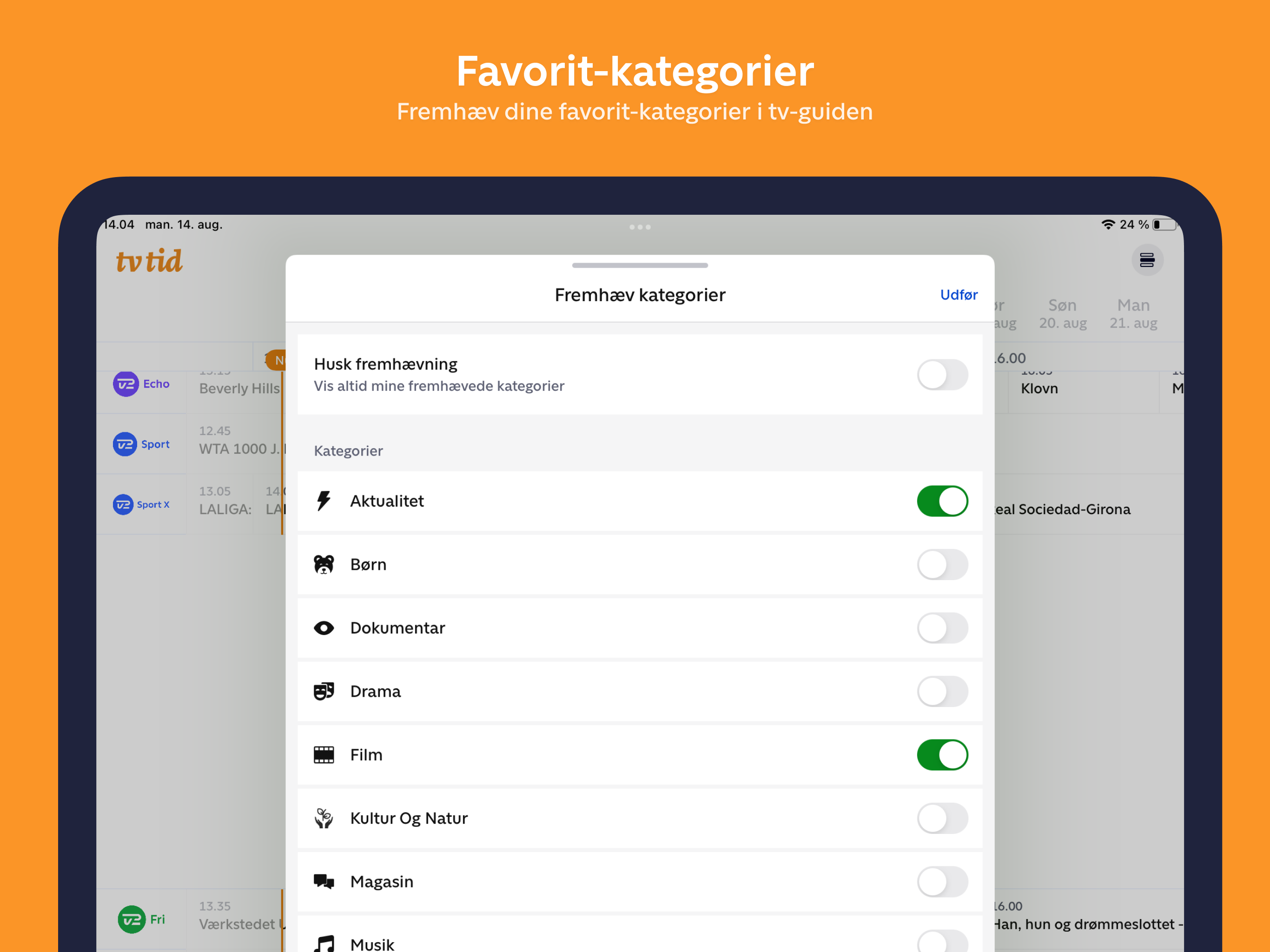 tvtid – Dansk Tv-guide screenshot 8