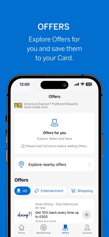 Amex United Kingdom iPhone screenshot 4
