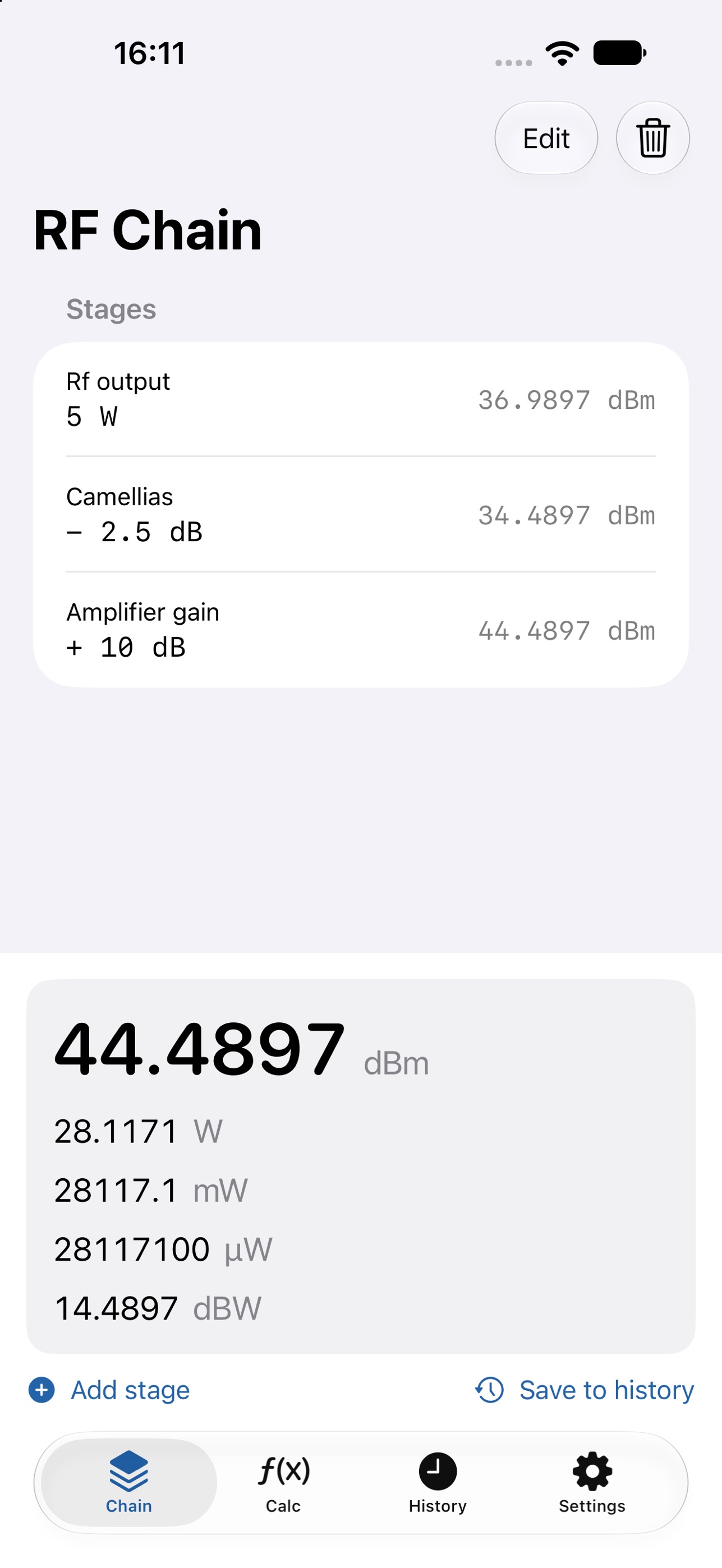 Screenshot 1 of RF Calc JP
