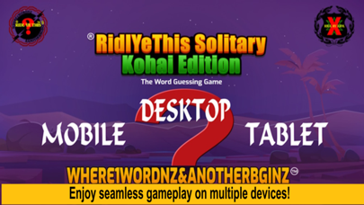 RidlYeThis Solitary Word Game Screenshot