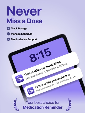 Pill Tracker & Med Alerts iPad screenshot
