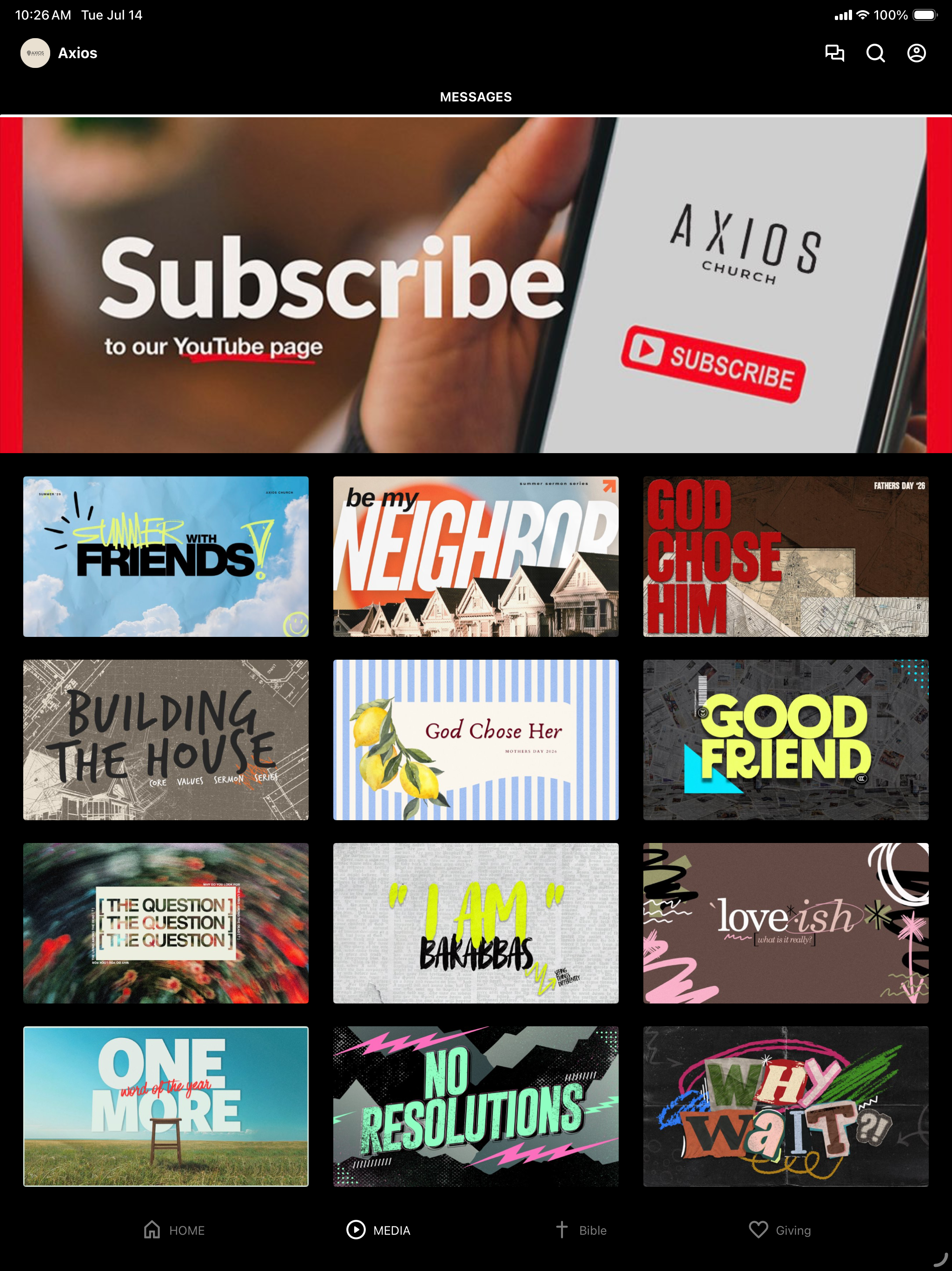 Axios Church screenshot 5
