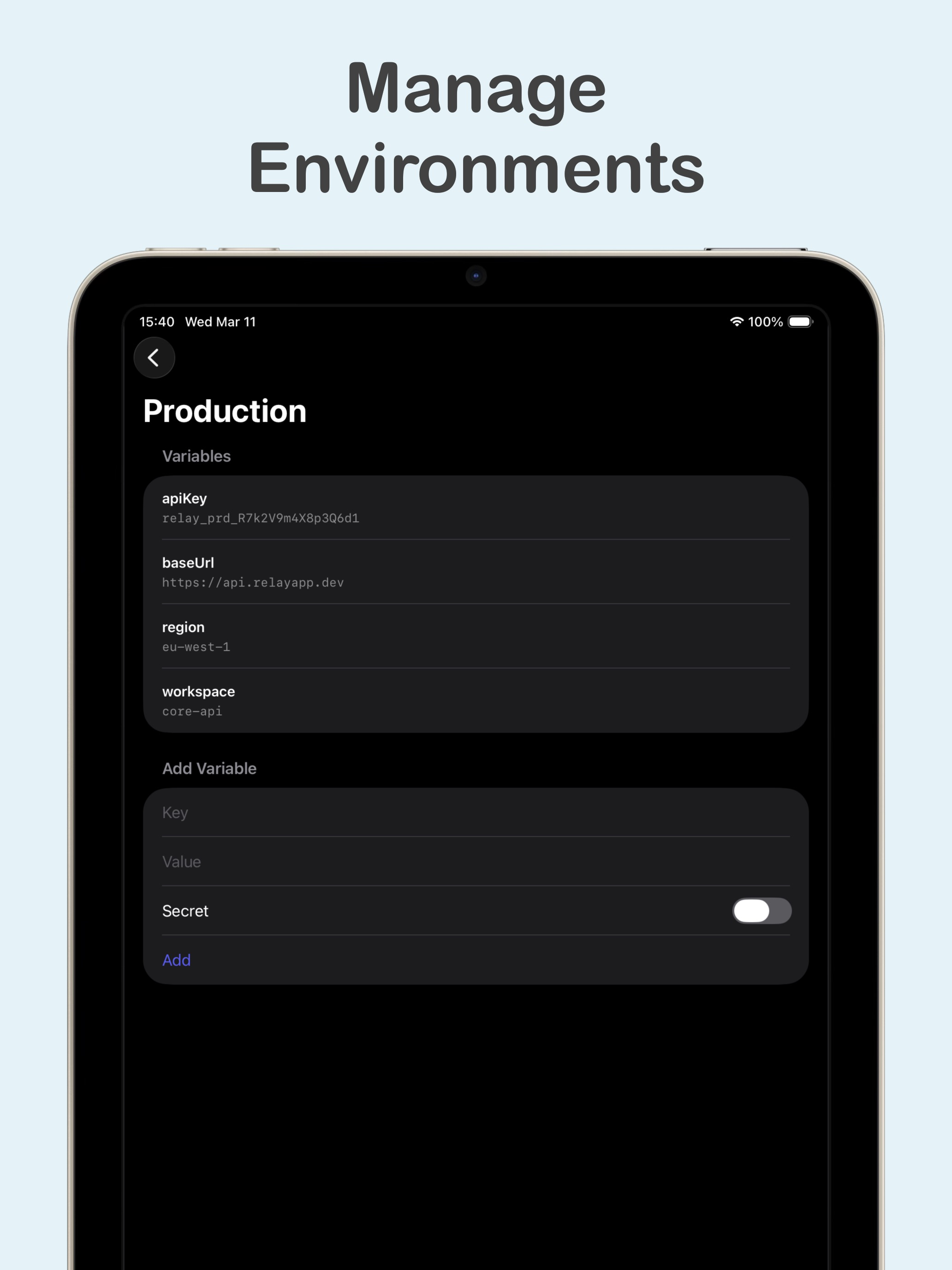 Relay: HTTP & REST Client