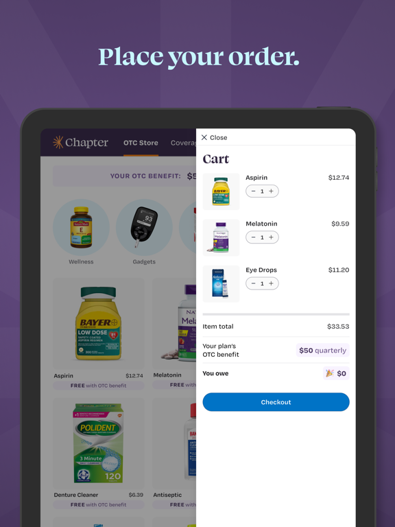 Chapter: Medicare OTC Store iPad screenshot 5 - Lifestyle app