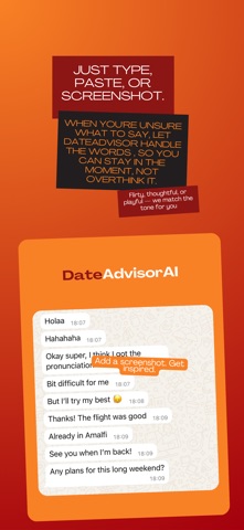 DateAdvisor AI Keyboard screenshot