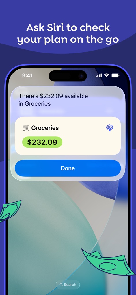 YNAB - Access financial updates on the go with Siri, instantly providing balances for categories such as 'Groceries' directly from the app.