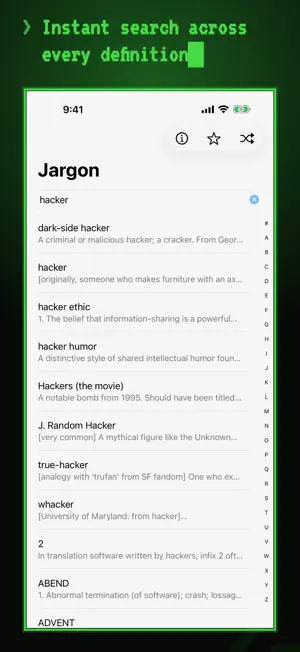 Jargon: Hacker Dictionary screenshot 2