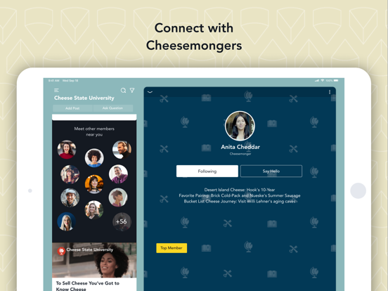 Cheese State University iPad screenshot 1 - Education app