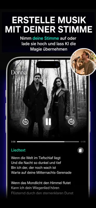 Donna KI Lied Musik Generator screenshot 3 of 4