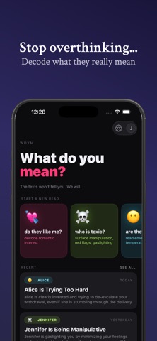 wdym: Text Message Analysis AI Screenshot 1 of 4