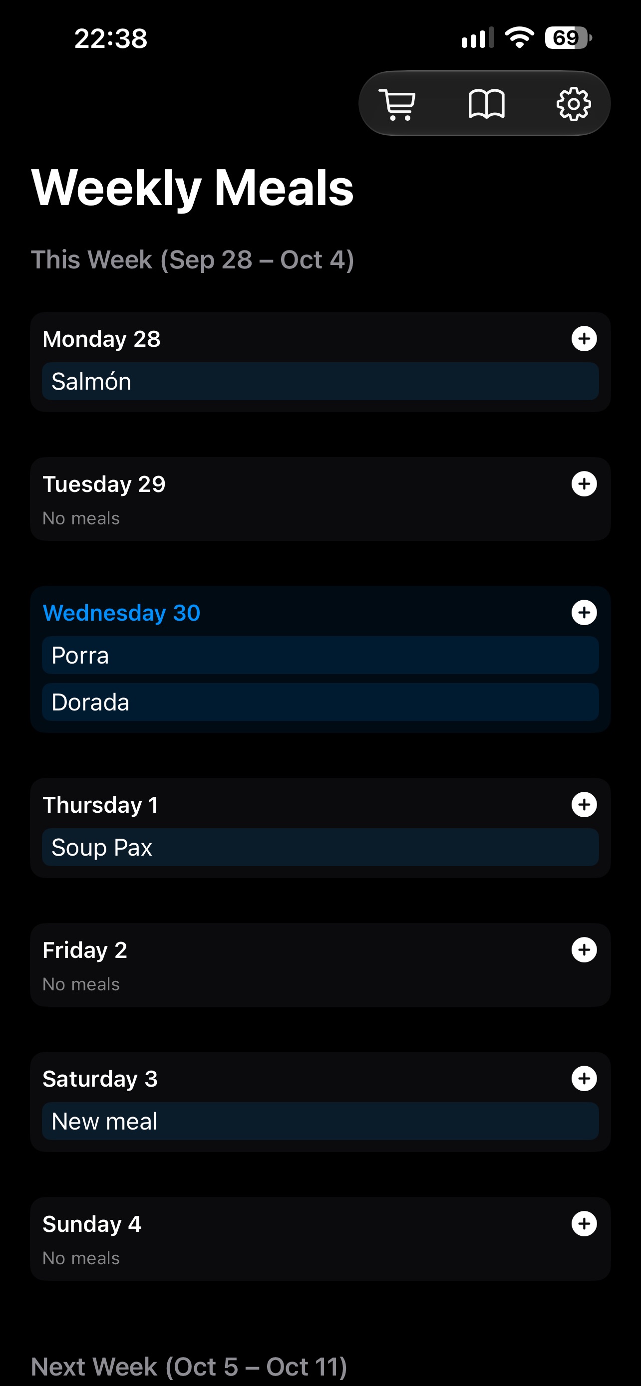 Screenshot 1 of MealListPrep