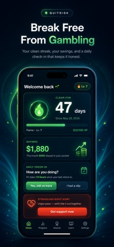 QuitRisk: Stop Gambling Screenshot 2 of 6