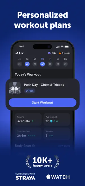 Arc AI: Gym Workout Planner screenshot 1