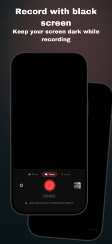Black Screen Camera QuietCam Screenshot 1 of 4