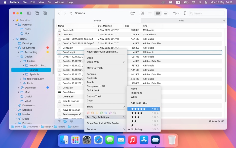 #5. Folders File Manager (macOS) Podle: Andriy Konstantynov