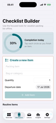 PackPath Trip Checklist screenshot 2