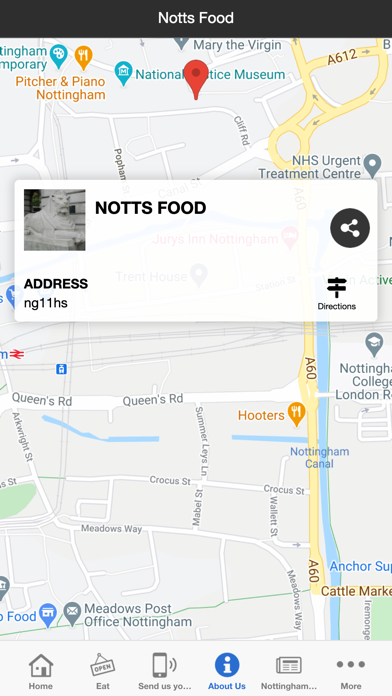 Screenshot #1 pour Nottingham Food Directory