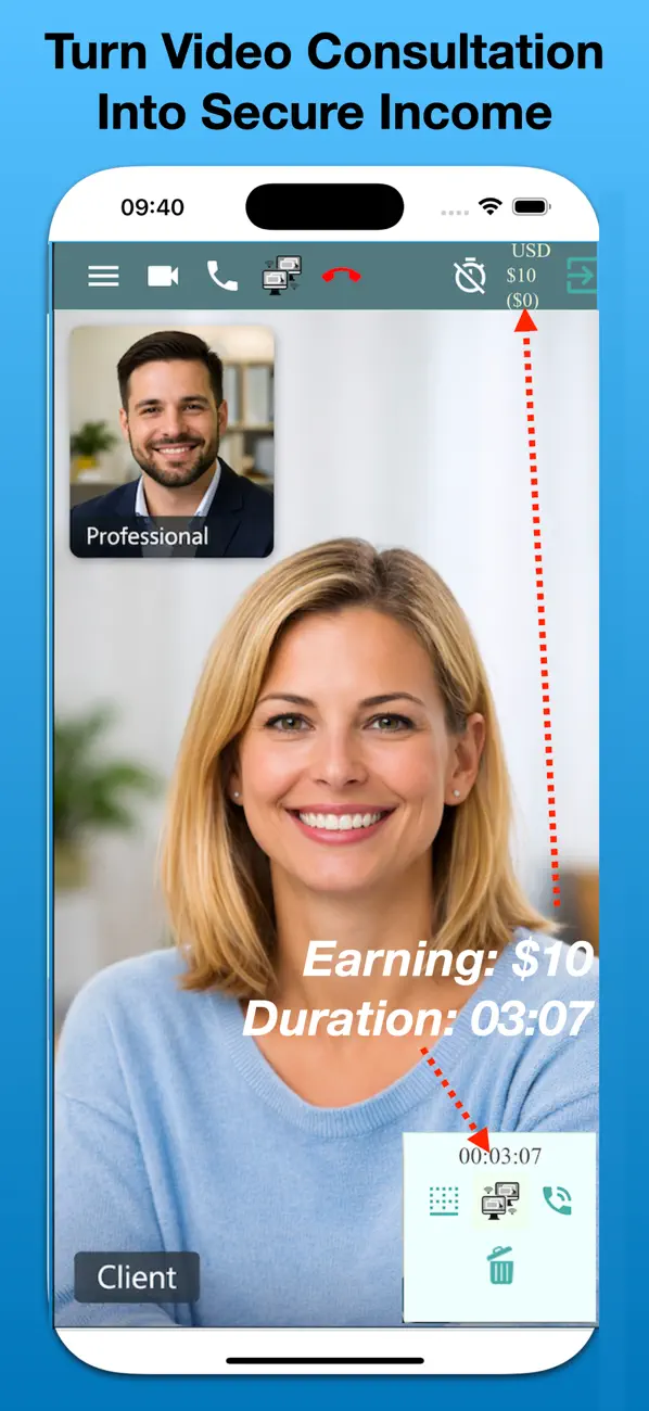 Screenshot #1 pour 2ConnectMe Paid Video Consult