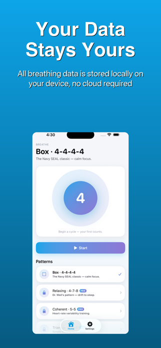 Breathing Timer - Box 4-7-8 Screenshot 4 of 5