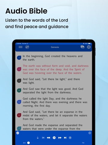NIV Bible - Audio Bible iPad screenshot
