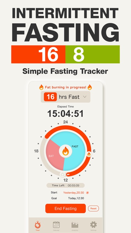Fasting Timer: 16/8 Tracker screenshot-0