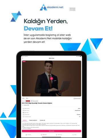 Akademi.Net iPad screenshot