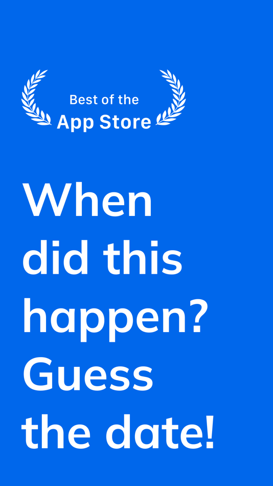 #1. Guess the Date! Famous events (iOS) Podle: GTO