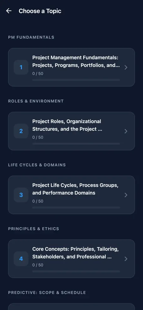 CAPM Project Management Prep screenshot 2
