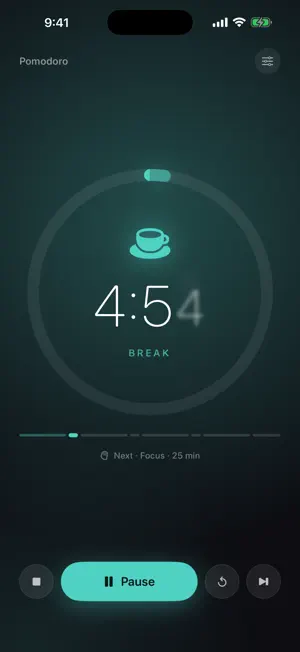 Cadence: Pomodoro Focus Timer screenshot 2