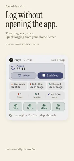 Pipkin: Baby & Sleep Tracker screenshot 4