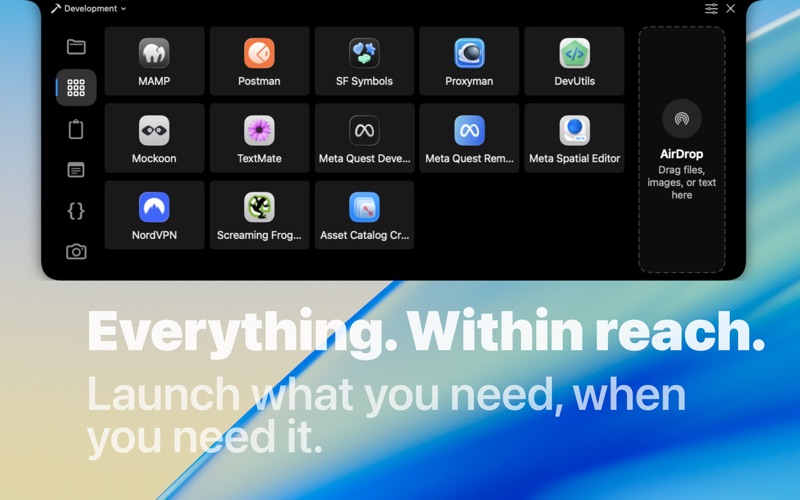 Menu Bar Hub: work.bench iPhone screenshot
