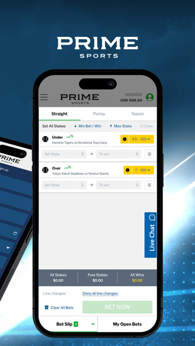 Prime Sports - New Jersey Screenshot