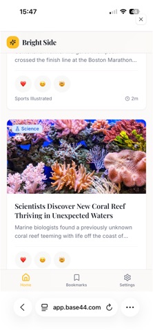 Brightside News screenshot