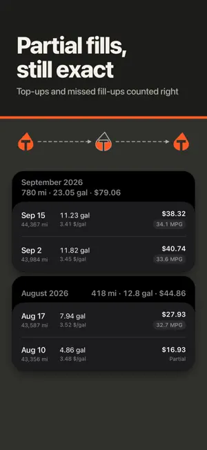 Tacca: Fuel Log & MPG screenshot 3