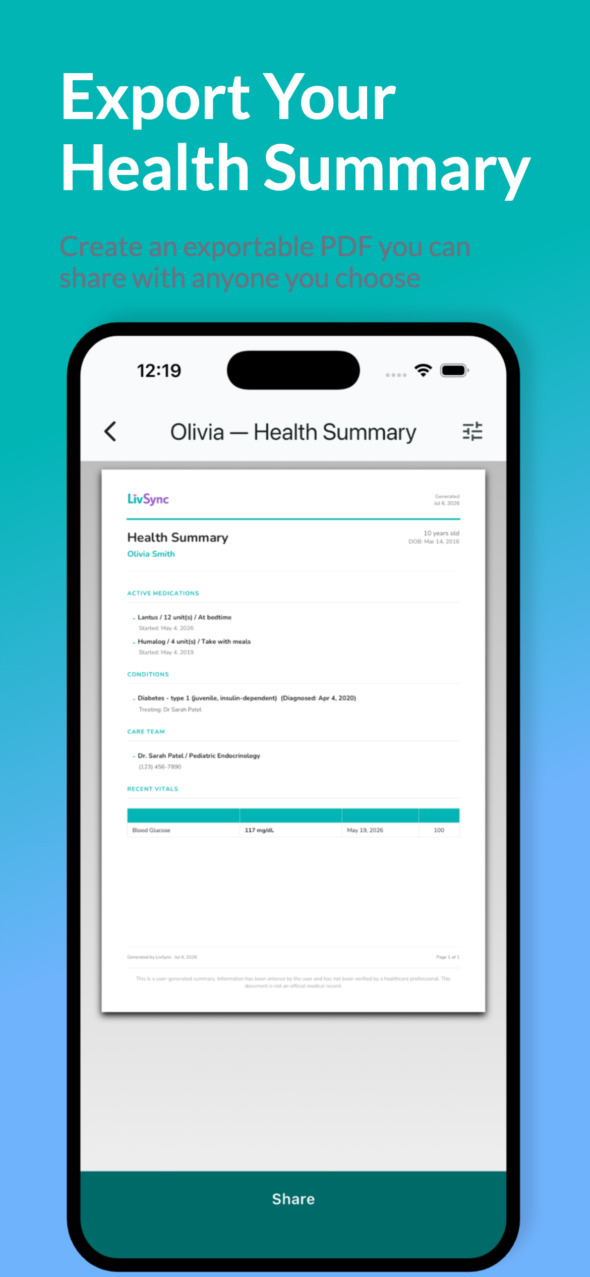 LivSync: Family Health Tracker screenshot 8
