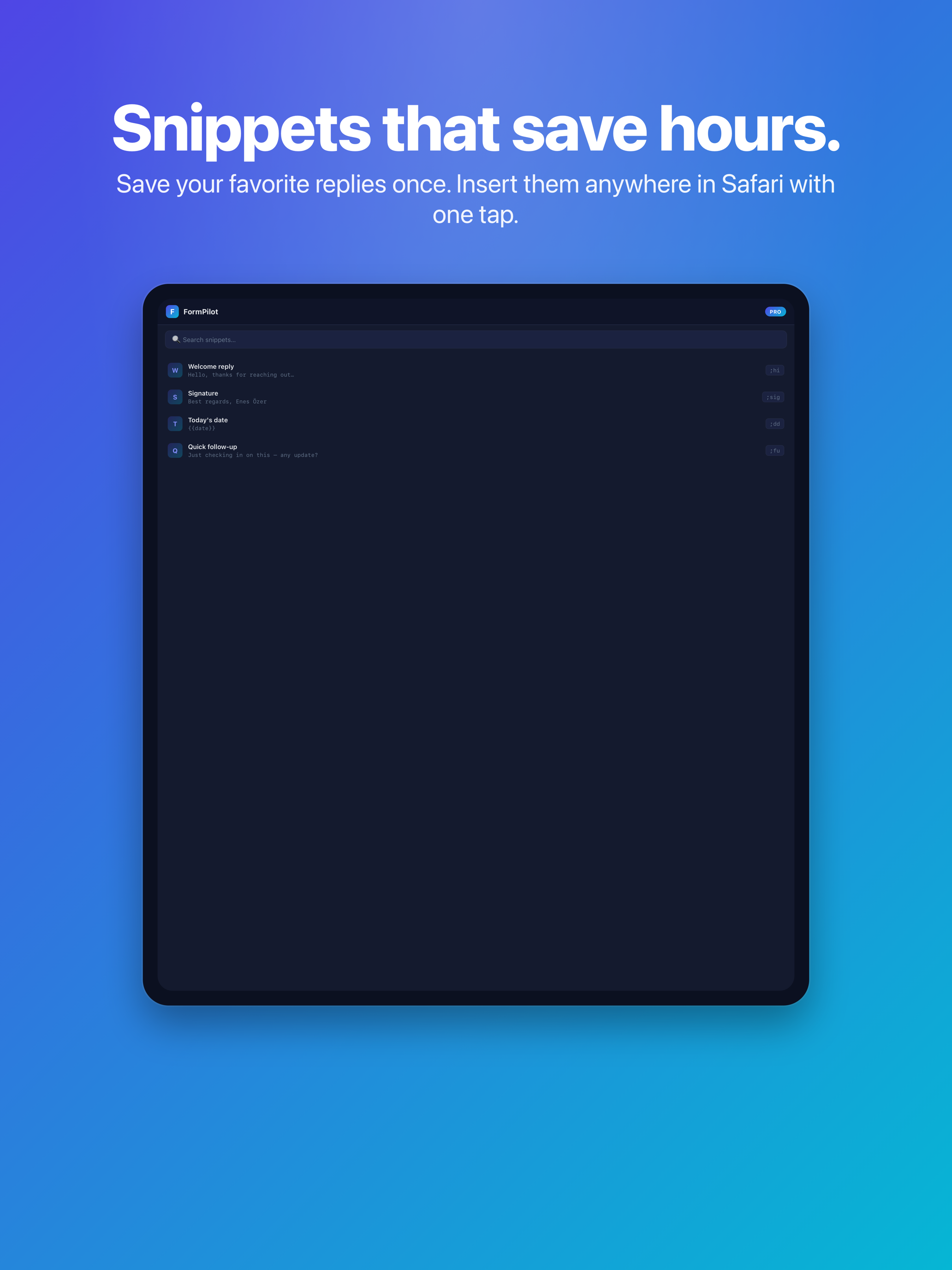 FormPilot screenshot 4