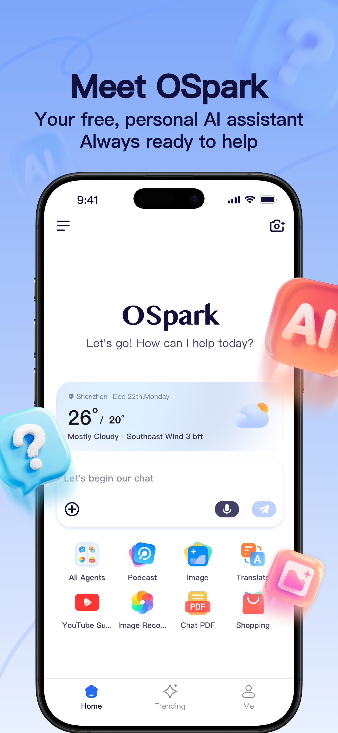 OSpark.ai - Weather & Image AI