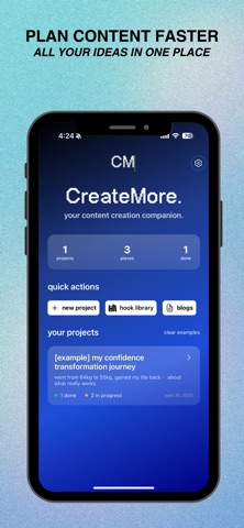 CreateMore: AI Content Planner Screenshot 1 of 10