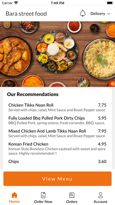 Bara street food Screenshot