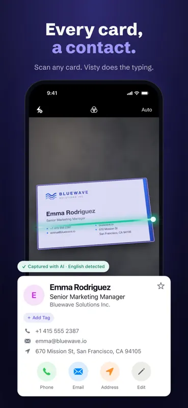 Visty: Business Card Scanner screenshot 3 of 6