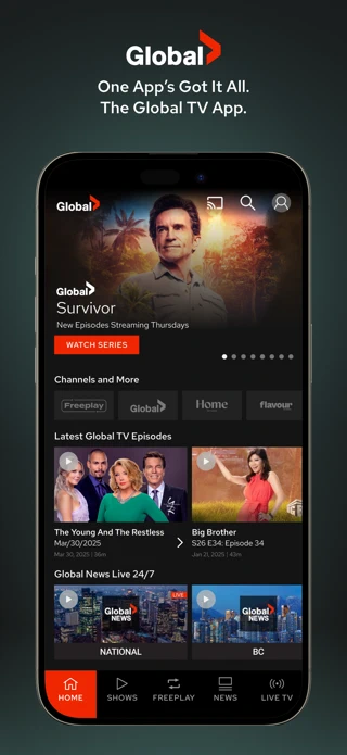 Global TV App Store search result