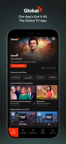 Global TV iPhone screenshot 1