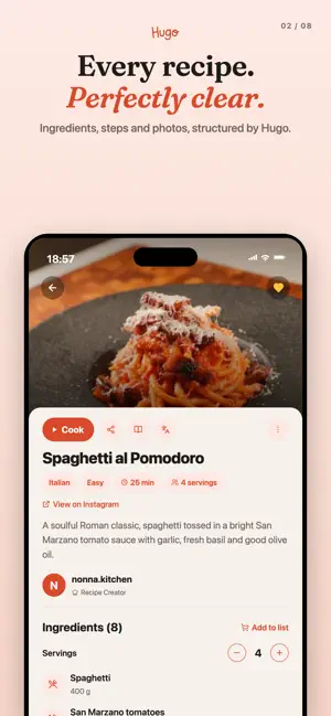 Chef Hugo: Recipes & Cookbook screenshot 2