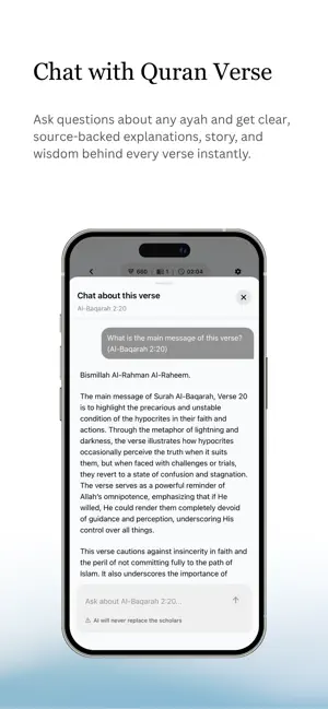 Hikma AI: Quran Chat & Hadith screenshot 4