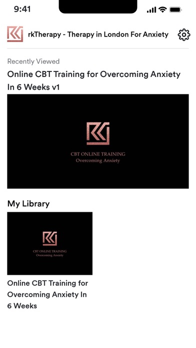 rkTherapy Screenshot