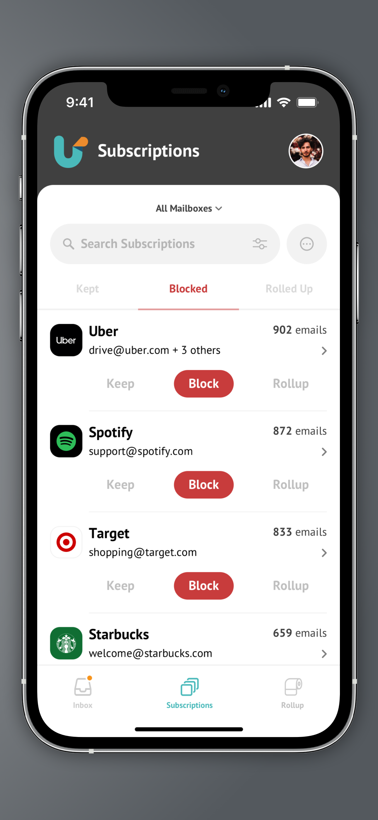 Unroll.Me - Email Cleanup screenshot 8