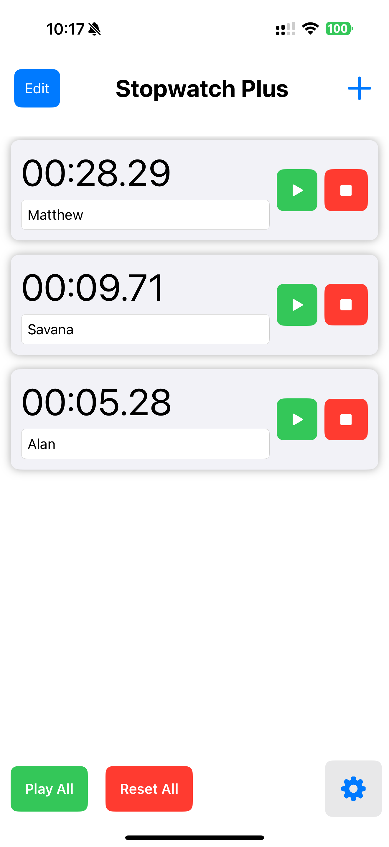 Stopwatch Run