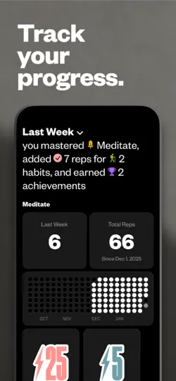 Скриншот (Not Boring) Habits на iPhone 7