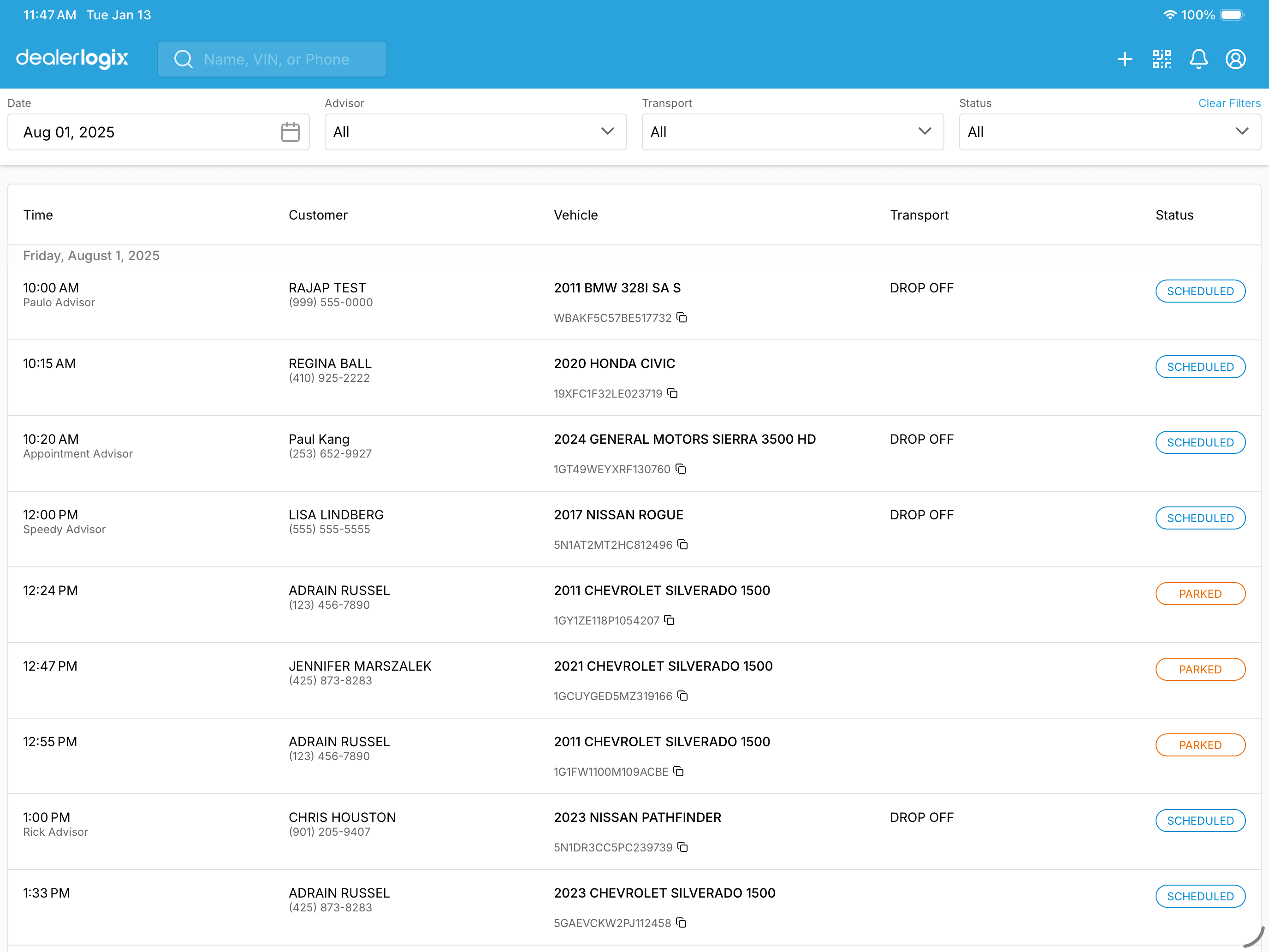 Dealerlogix Check-in screenshot 7