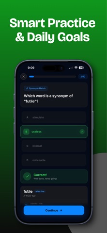 WitWord:GRE, SAT & IELTS Vocab iPhone screenshot